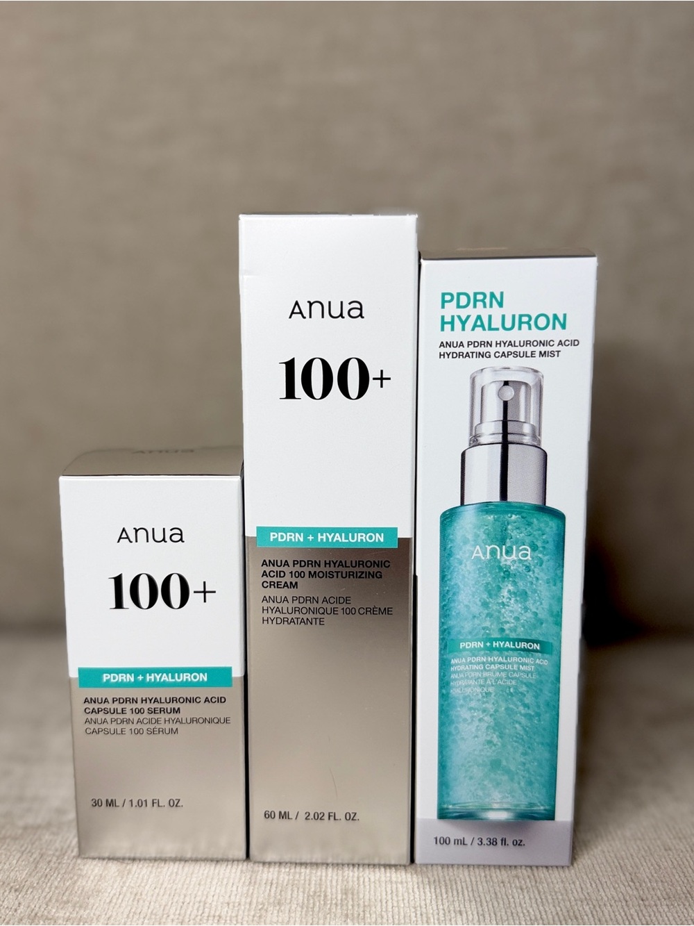 ANUA PDRN Hyaluronic Acid 3-Piece Set | Serum + Cream + Mist | NEW